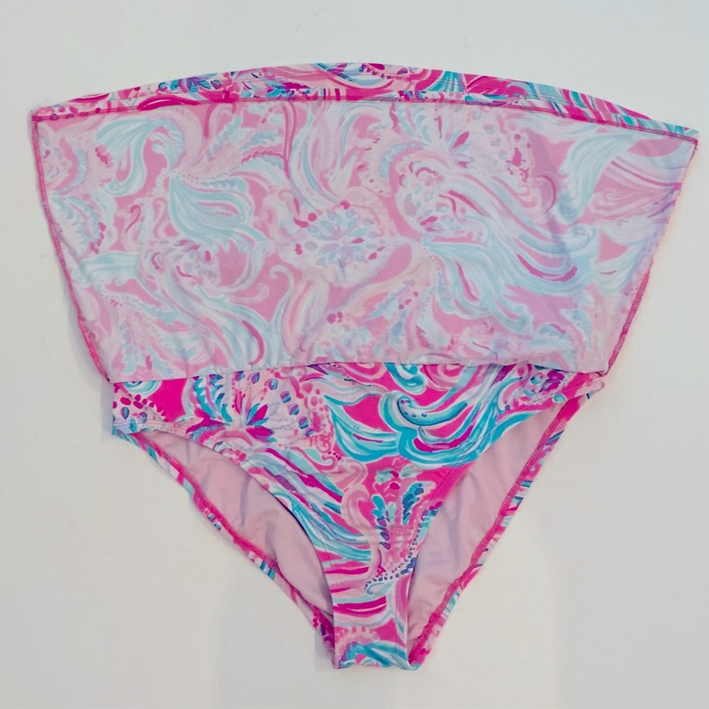 LILLY PULITZER, Women’s Calah Skirted Bikini Bottom, Size 12 - Picture 10 of 15